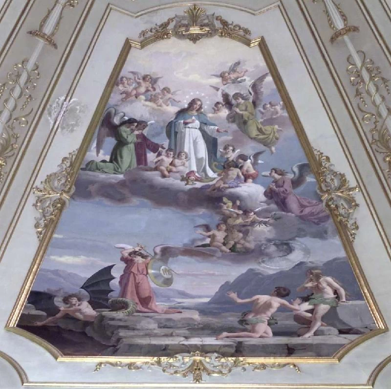Madonna in gloria e cacciata di Adamo ed Eva, Calusco d'Adda, Bergamo